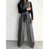 Suit Wide Leg Pants Advanced Sense of Solid Color Temperament Commuter Slim Pants Woman