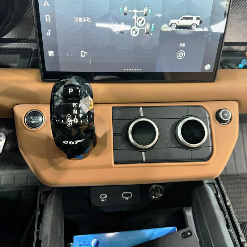 Для Land Rover Defender 90 110 130 20-25 Рамка-чехол для режима кондиционера и переключения передач на центральной консоли Защитная накладка Автоаксессуары