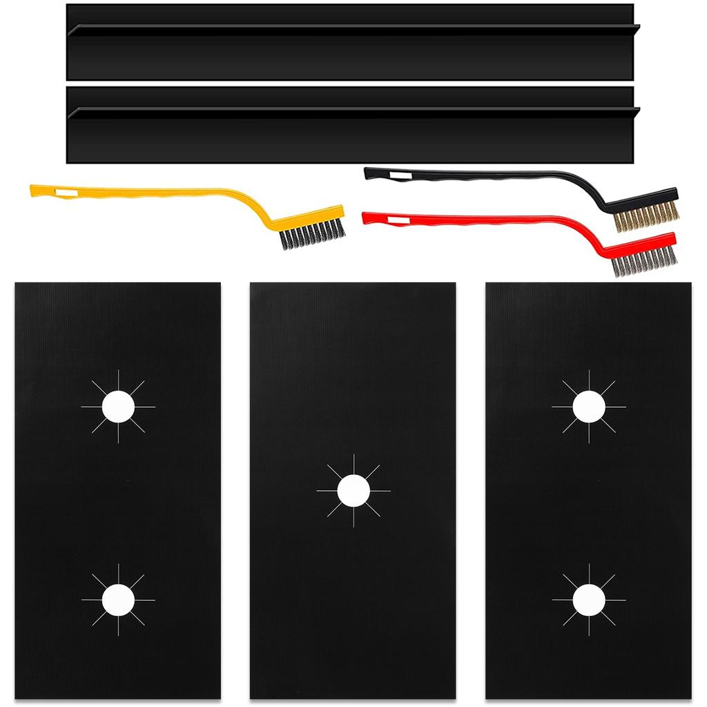 3/8 шт. Чехлы для плиты Многоразовый протектор для газовой плиты Универсальные моющиеся крышки для конфорки плиты Антипригарный термостойкий вкладыш для газовой плиты
