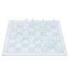 25x25cm Dull Polish Glass Crystal International Chess 1 Checkerboard and 32 Chessman