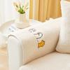 Winter Sofa Cushion Lint-Free Anti-Scratching Sofa Cover Cloth Non-Slip Thick Lambskin Sofa Cushion