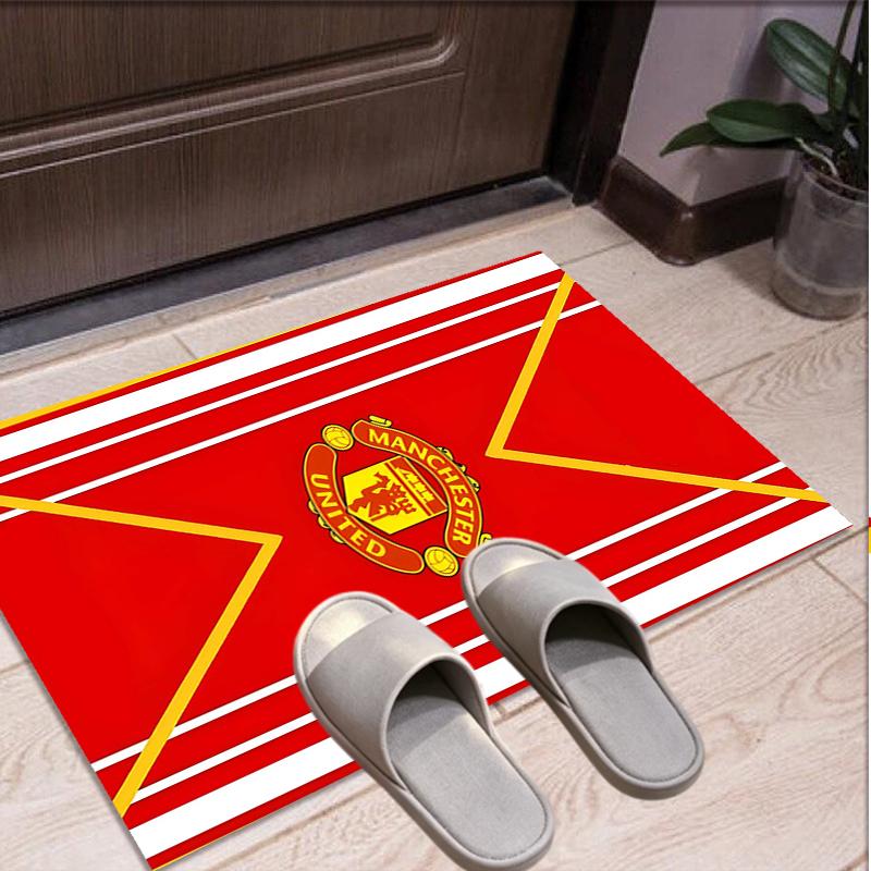 Коврик с узором ФК «Манчестер Юнайтед», коврик для помещений/улицы, для пикника, игровой комнаты, спальни, офиса, гостиной, ковер для декора дома, подарок на день рождения