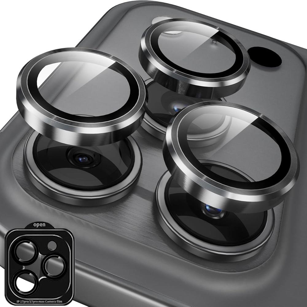 For iPhone 18 Pro Max Lens Case Self-Locating Camera Glass Metal Ring iPhone18 ProMax iPhone18Pro 18Pro Easy Install Lens Cover 4