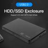 2.5 Inch SATA SSD HDD Adapter Plastic USB 2.0/3.0 Enclosure External Mobile Box HDD Case with USB Cable Pouch New