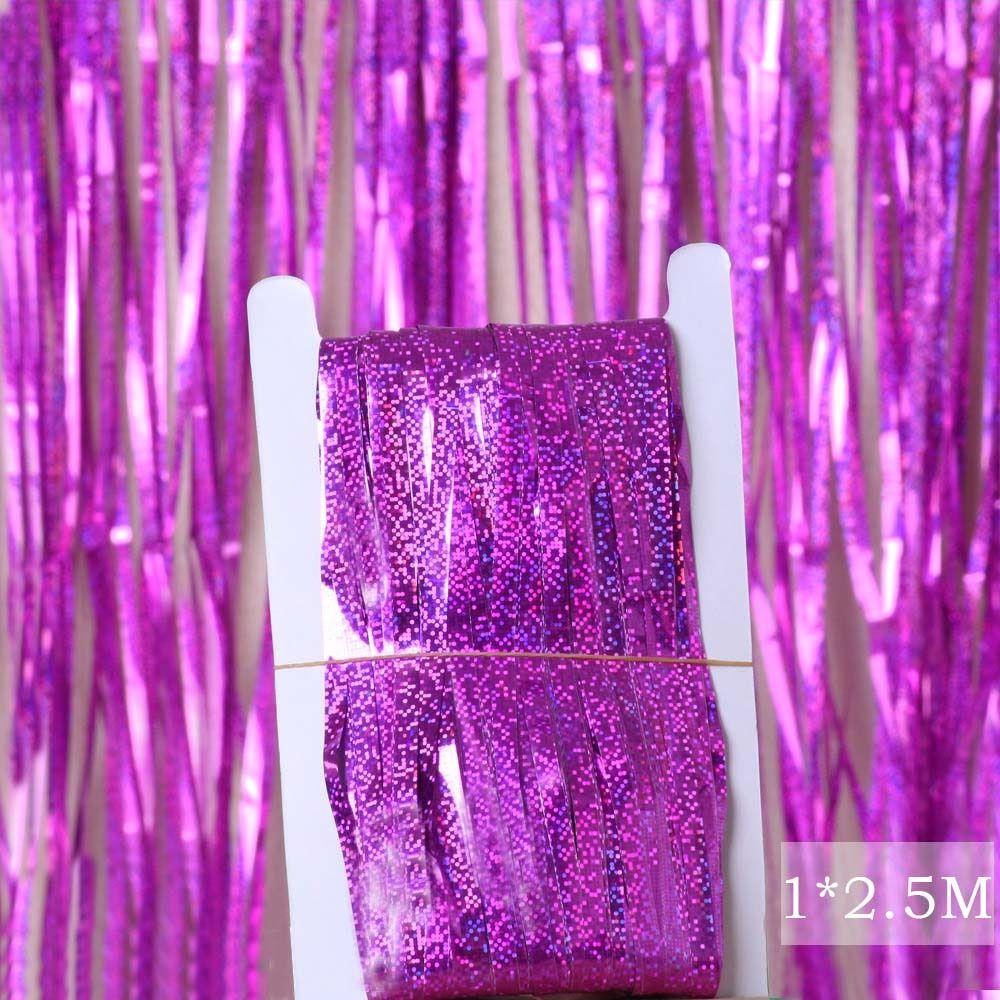 Настенное украшение Вечеринка по случаю дня рождения Свадьба Выпускной Фольгированная штора Кисточки Дождевая штора Дверная штора