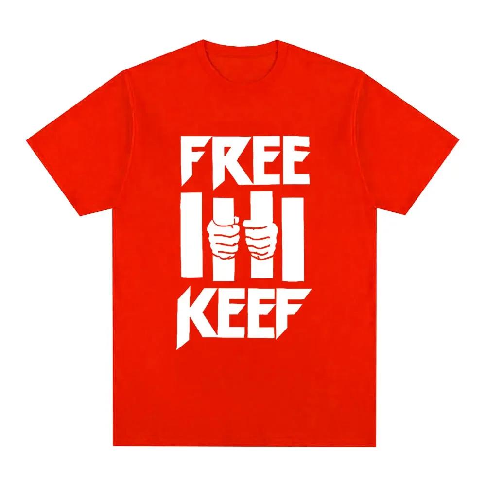 Chief Keef Свободу Кифу Футболка с принтом письма Унисекс Модные Винтажные Футболки 100% Хлопок Большие Футболки с Коротким Рукавом Стритвир