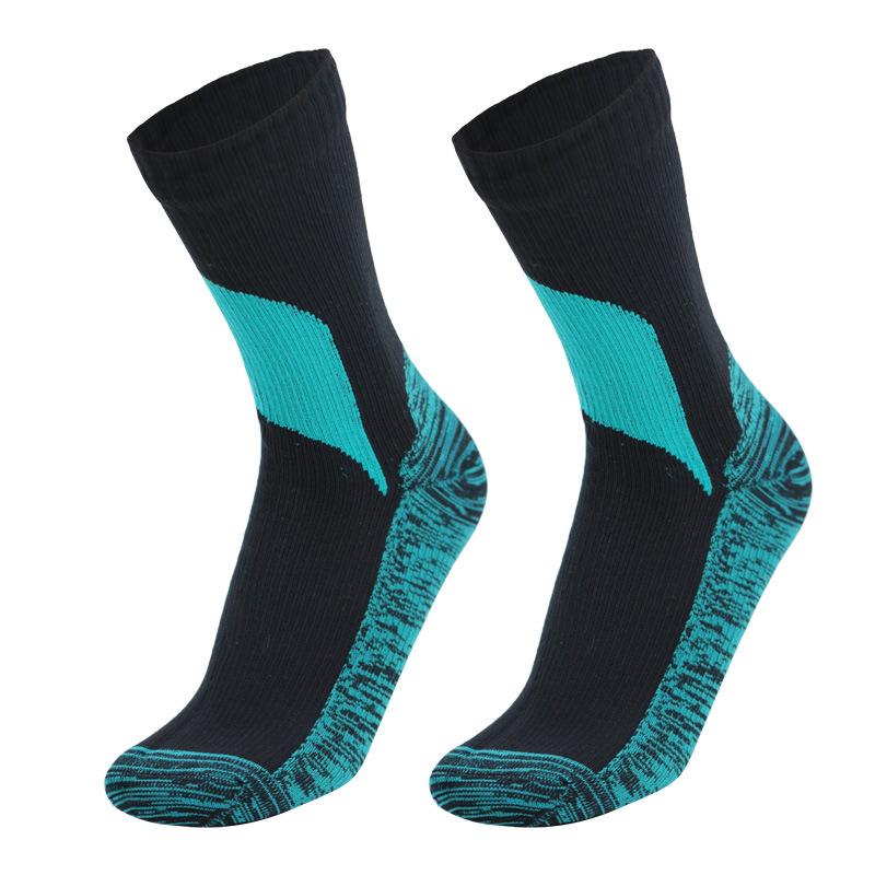 Unisex Mid Calf Ski Socks, Nylon Breathable Sweat Absorbent Winter Sports Socks for Men Women, 168N Terry Knit Thermal Socks