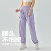 High Waist Yoga Wide Leg Pants Loose Slim Skinny Sweatpants Women's Casual Sports Straight Pocket Fitness Pants