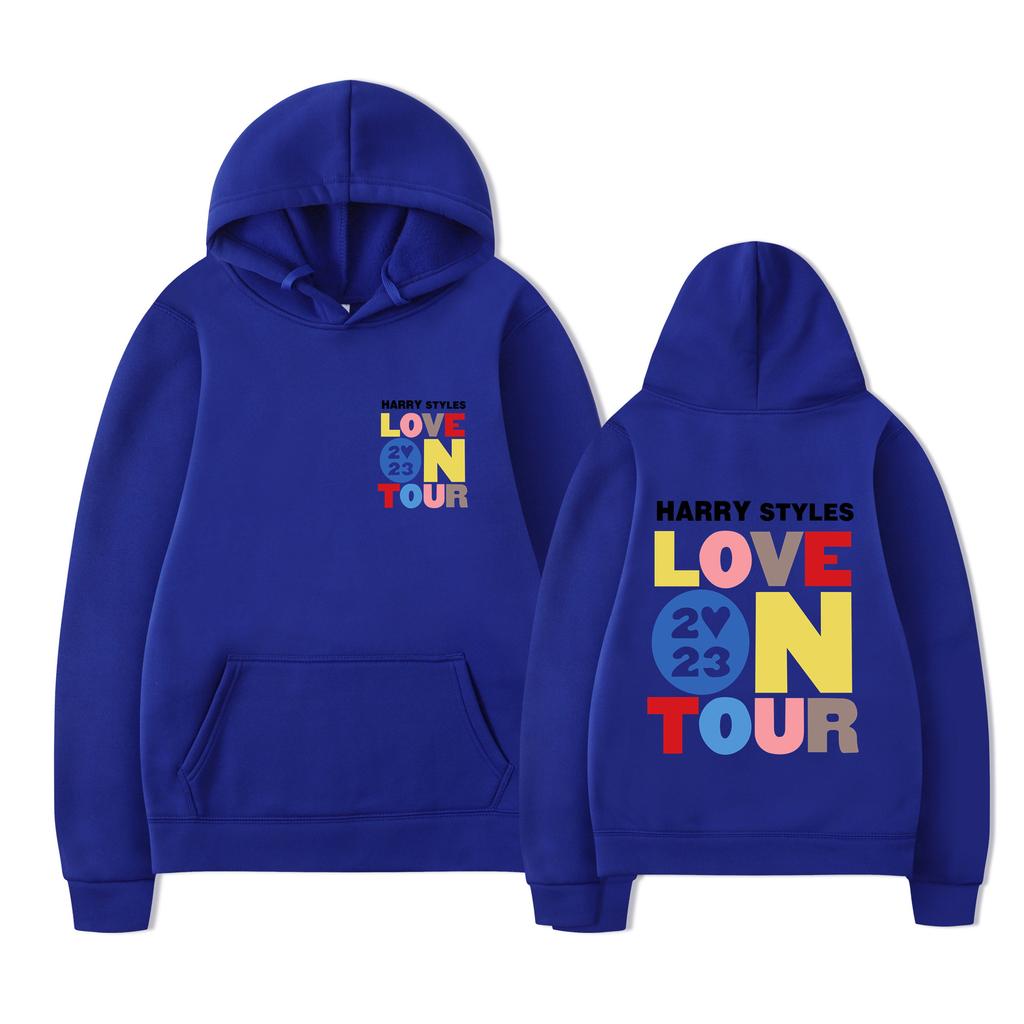 Love on Tour Print Fashion Sweatshirt Hip Hop Casual Tops Oversize Unisex Autumn Winter Fleece Streetwear Tops