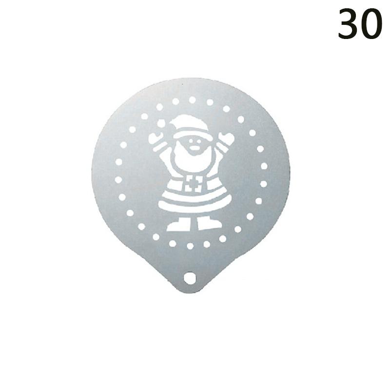 Форма для цветения из нержавеющей стали, необычная модель для штамповки кофе, утолщенный трафарет для распыления кофейной молочной пены