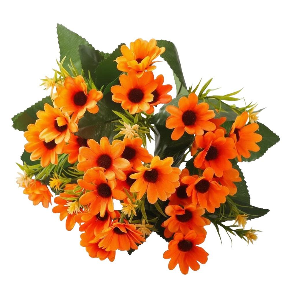 Fashion 20 Heads Artificial Flowers DIY Flower Silk Sunflowers Bouquets Multicolor Floral Arrangement Fake Flowers Party Decor