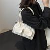 Ретро Персональность Коммутер Двойная Ручка Сумка Модная Подмышечная Одноплечевая Сумка Маленький Дизайн Осень Новый Стиль сумки