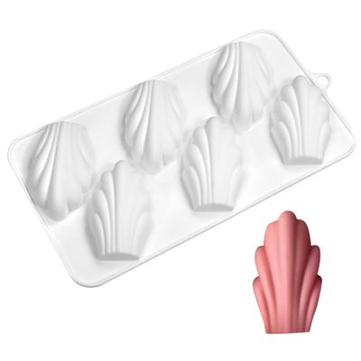 6 отверстий Мадлен, дизайн, форма для шоколадного мусса, сделай сам, силиконовая форма для торта, десерт, инструменты для украшения торта, формы для выпечки