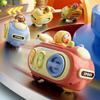 Press and Go Whistle Inertia Toy Car Multi Play Cartoon Vehicle Durable Kids Gift for Boys Girls Indoor Outdoor Play