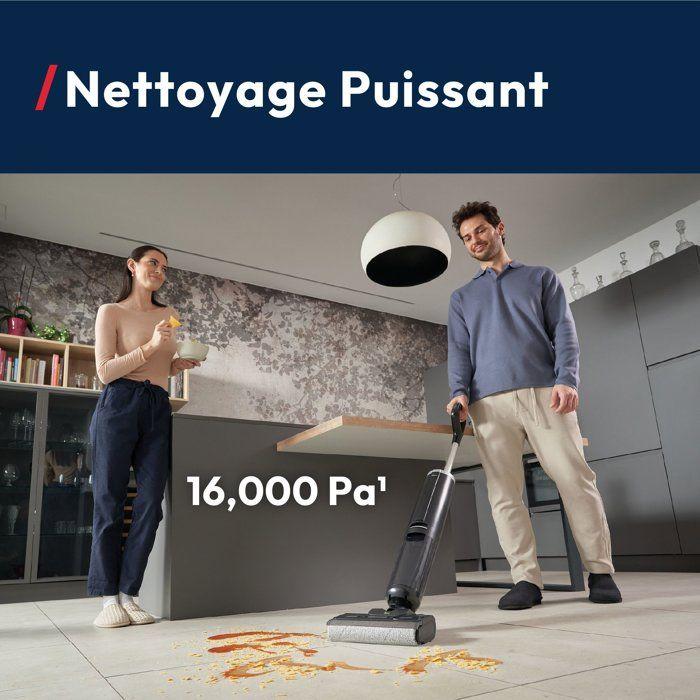 HOOVER HW300 - Aspirateur Laveur de Sols - 16 000Pa - Autonomie 40min - Tech.Anti-Twist Anti-emmêlement - Auto-Nettoyage