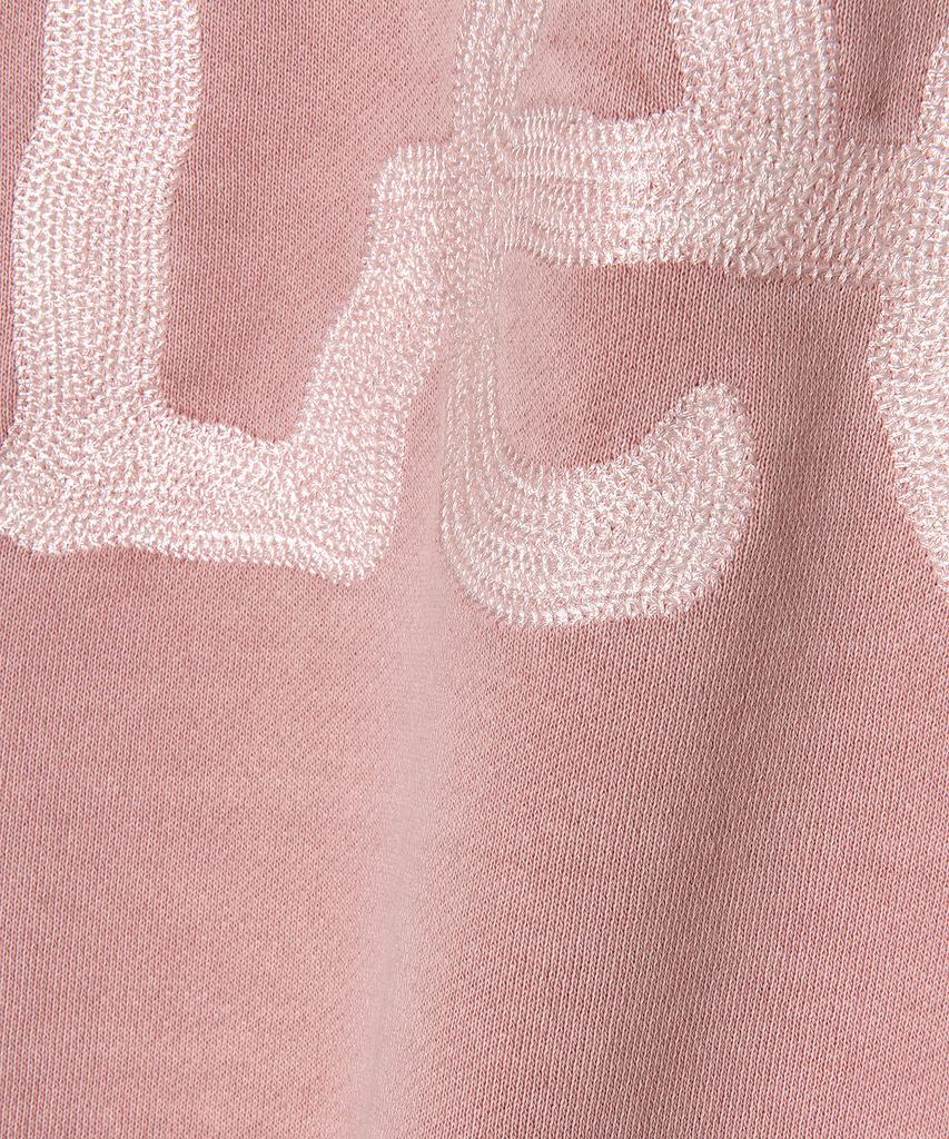 LEE Twitch Embroidered Logo Short Sleeve Dyed Sweatshirt Light Pink