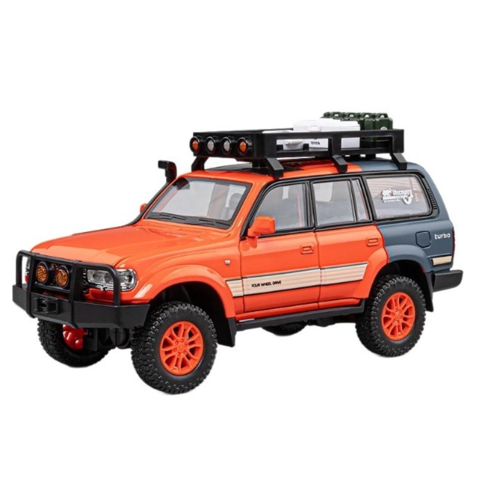1/24 Toyota Land Cruiser LC80 Модель автомобиля из сплава Металлическая литая модель автомобиля Детские игрушки Модели транспортных средств Игры Детские игры Ребенок