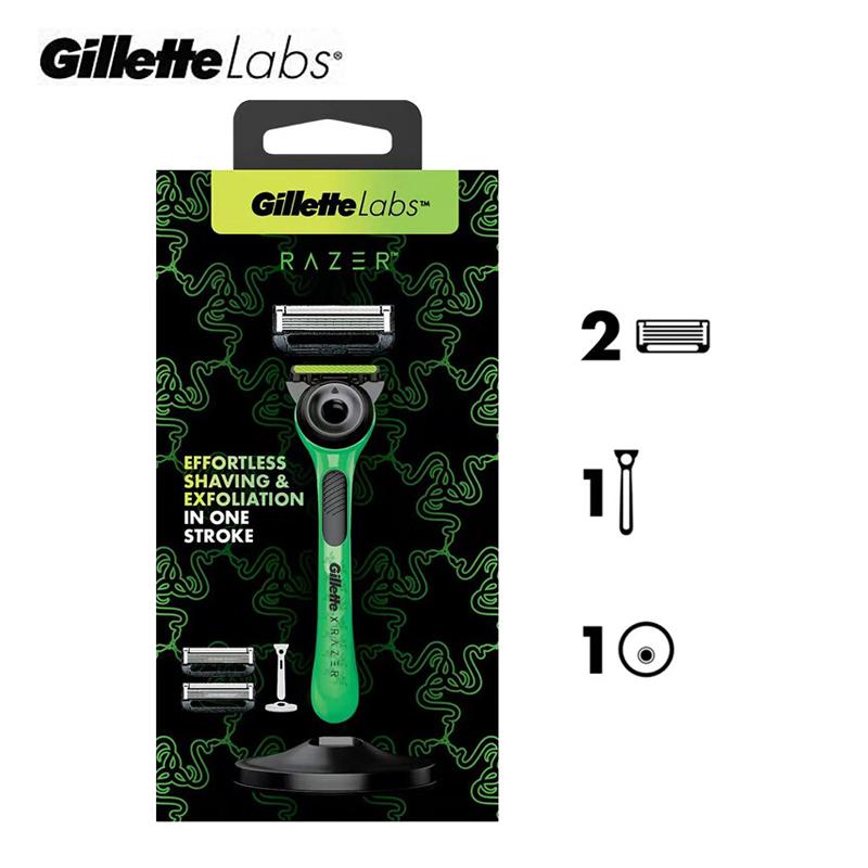 Gillette Набор бритв Razer Co-branded Labs Series, 1 ручка, 2 лезвия