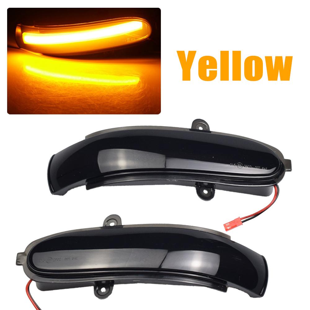 2piece LED Flowing Turn Signal Sequential Side Mirror Indicator Light For Mercedes Benz C Class W203 S203 CL203 2001 2002-2007