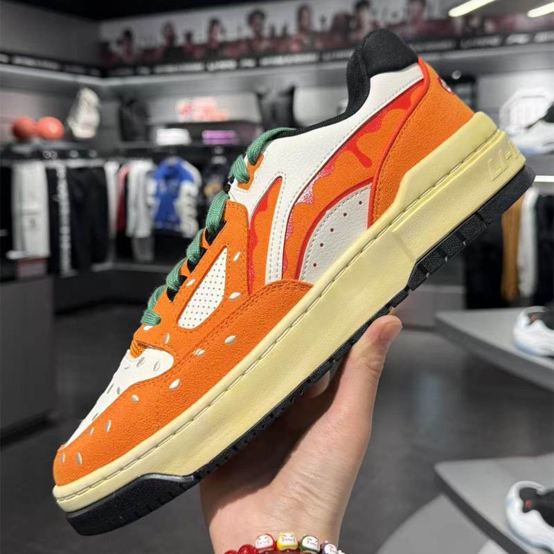 Li Ning 1807 X Vandy The Pink Rookie 2 Удобные Прочные Легкие Низкие Скейт-Кеды Мужские кроссовки Оранжевый ABCV039-4