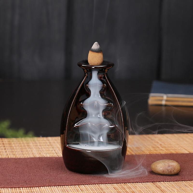 Buddha Hand Ceramic Backflow Incense Burner Aromatherapy Ornament