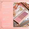 Blush Nude Makeup Natural Matte Milk Tea Color Orange Lasting Art Highlighting and Grooming All-in-One Palette, Pink, 1 Piece