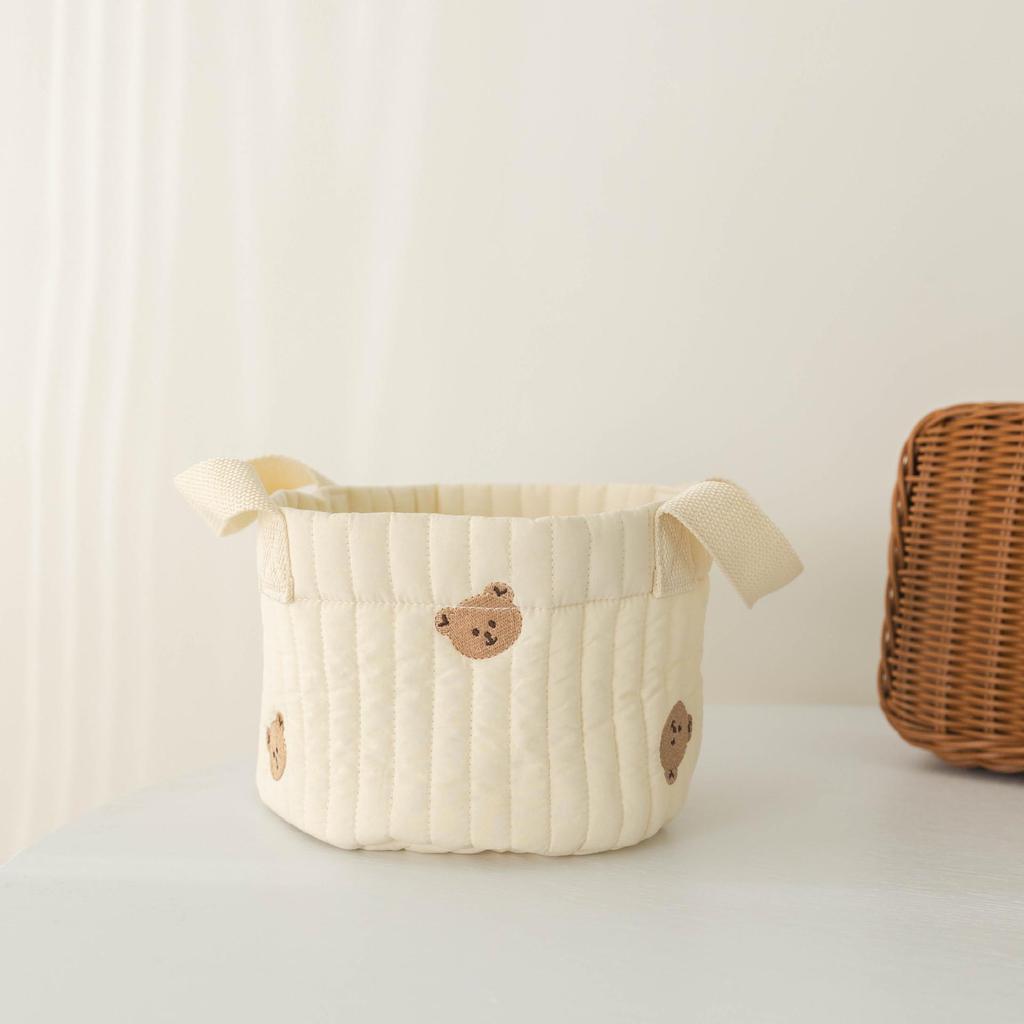 Multi-Purpose Baby Diaper and Toy Organizer Basket