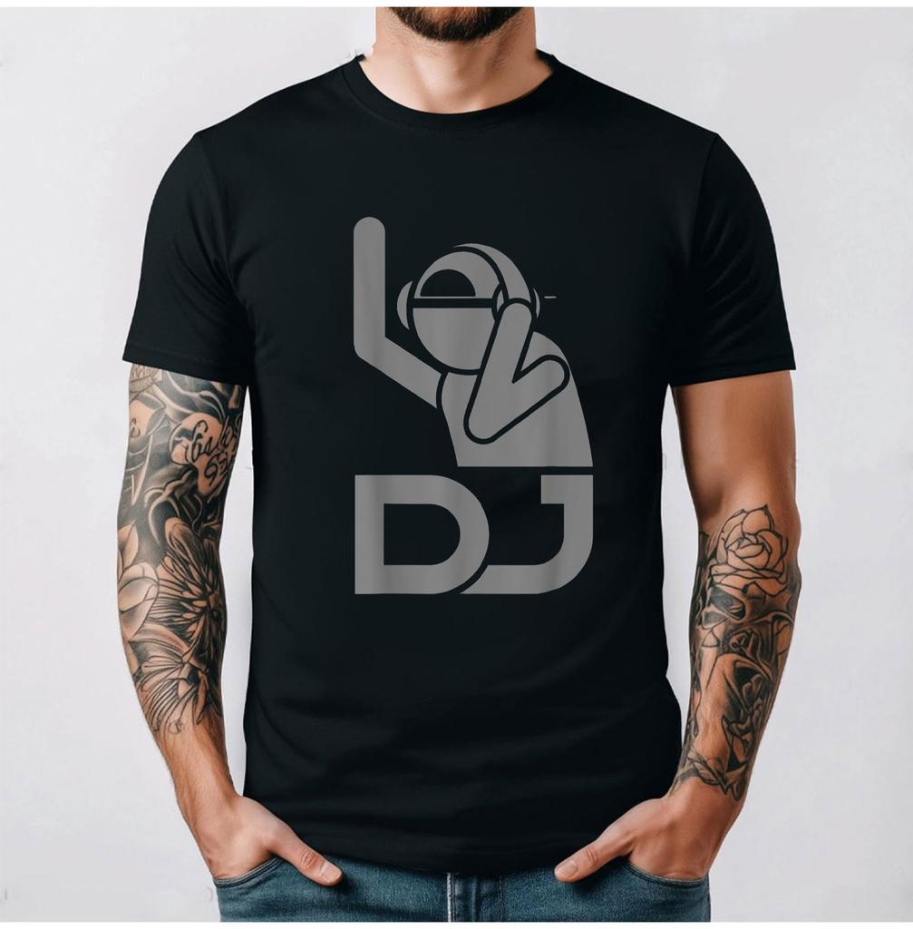Cool DJ Art for Unisex Teen Boys Disc Jockey Music Producer DJ T-Shirt 90s Graphic T Shirts Casual Style Retro Short Sleeve Tops
