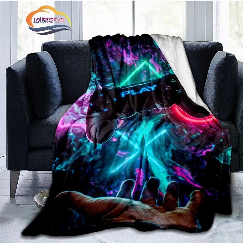 Игровое одеяло, игра, ручка видеоконтроллера закончена и начинается «Четыре сезона универсальных»