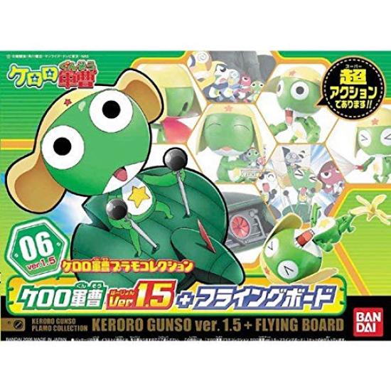 Коллекция пластиковых моделей Keroro Sergeant Keroro Sergeant Ver.1.5 + Flying Board Цветная пластиковая модель
