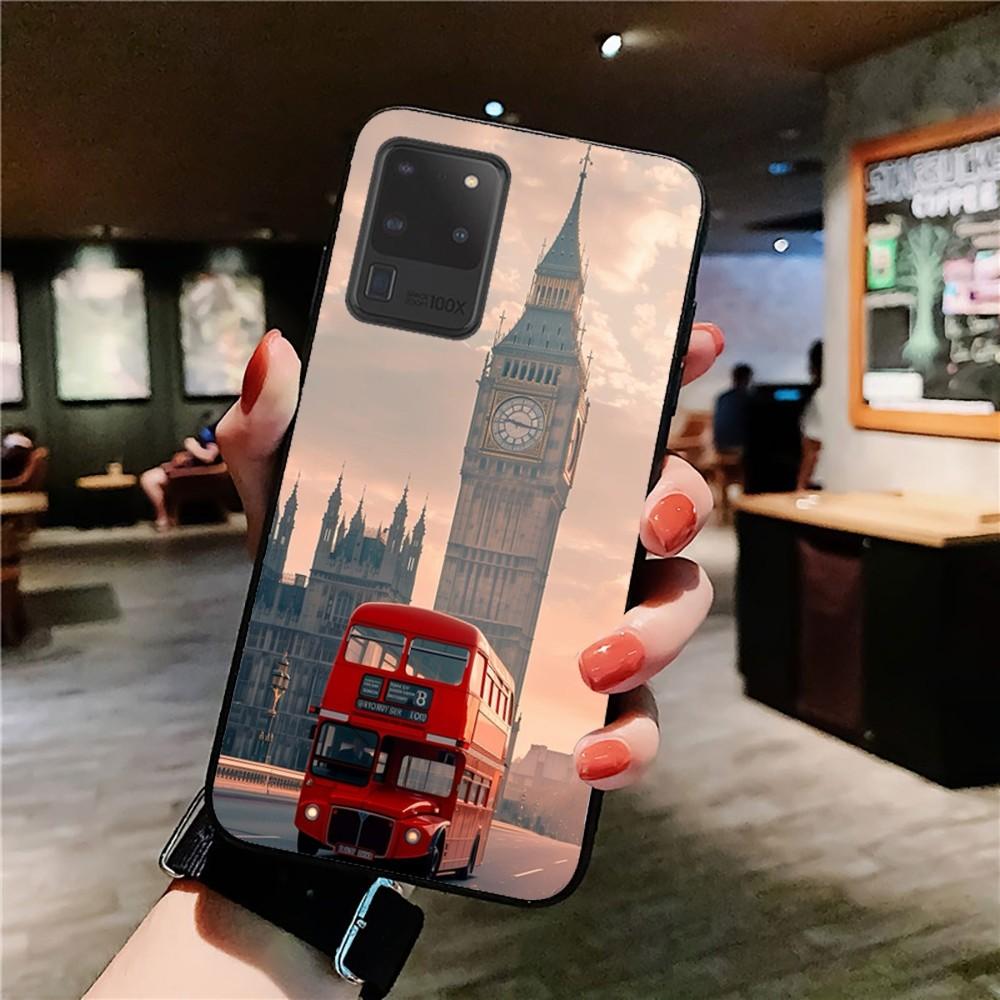 Лондонский Автобус Англия Телефон Чехол для Телефона Для Samsung S 9 10 20 21 22 23 30 23 24 plus lite Ultra FE S10lite Fundas