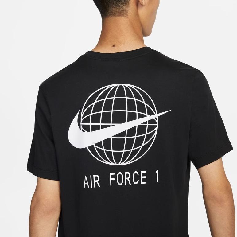Nike T Shirts Men's Black Crew Neck Moderate Straight Fit DX1082-010