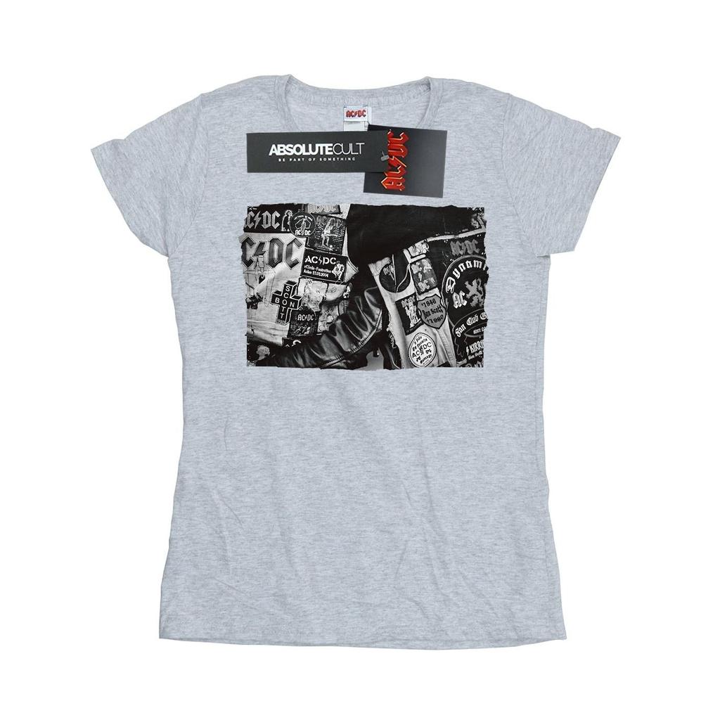AC/DC Womens/Ladies Badges And Posters Collection Cotton T-Shirt