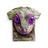 3D Frog Print Men's T-Shirt Summer Street Everyday Casual Fashion Loose Comfortable Short Sleeve Top Creative Animal T-Shirt