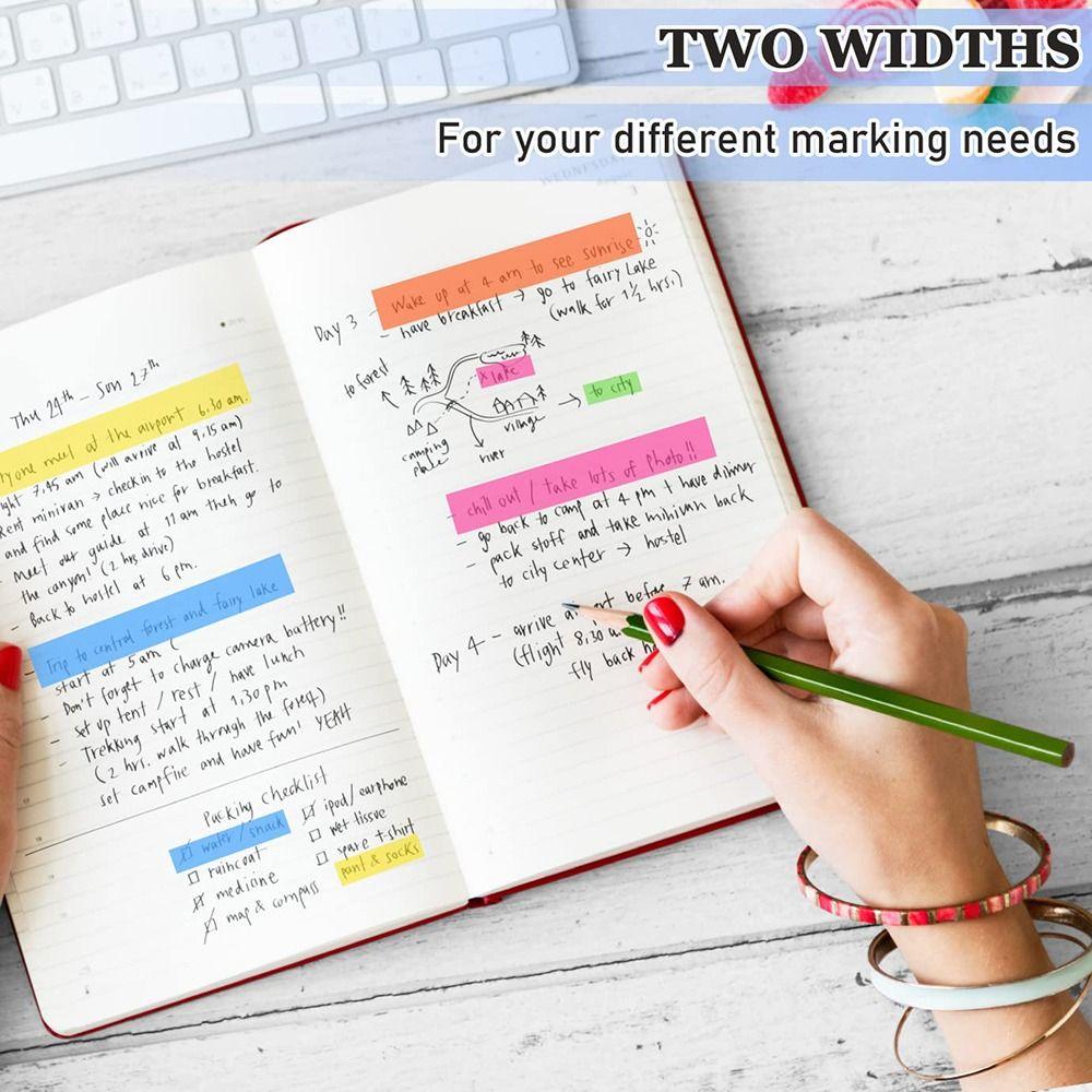 PET Fluorescent Index Tabs Transparent Label Stickers Highlighter Sticker DIY Scrapingbook