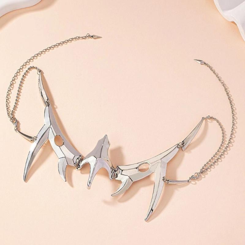 Неправильная Титановая Сталь Маска Готический Панк Металл Механический Инопланетянин Жидкое Лицо