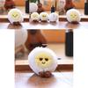 Water Boiled Egg Plushie Soft Keyring Toy With Smiling Face For Gift And Decoration