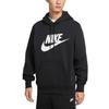 Мужская флисовая толстовка Club Sportswear с круглым вырезом Черная FN3869-010