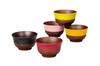 Kano Traditional Color Large Set of 5 Dishwasher and Microwave Rice Soup Made In Donburi [Japanese Bowls, Colors, 77141] Safe, Bowl, Bowl, Japan,