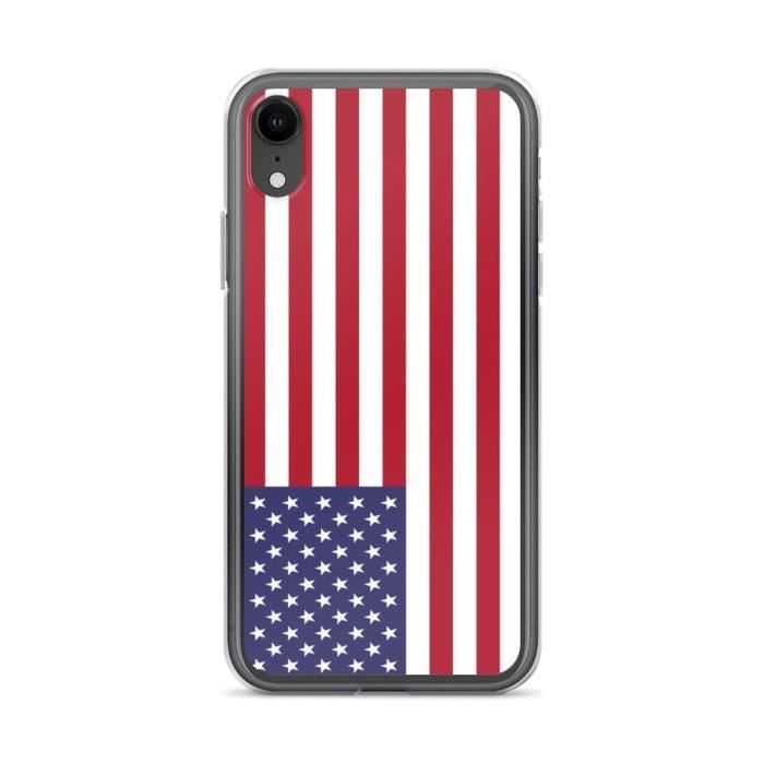 Coque iPhone XR - Drapeau Des Îles Mineures - Silicone Souple - Protection Chocs - Design Fin