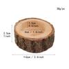 Wooden Tealight Candle Holders Rustic Small Candle Holders Compact Tree Branch Table Decor Candle Tree Stump Candlesticks For