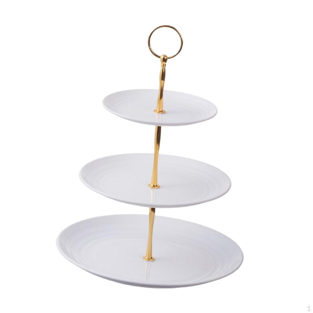 3-х ярусная подставка для десерта, подставка для выпечки, поднос для подачи фруктовых закусок, поднос для печенья для вечеринки