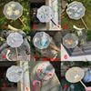 Handheld Chinese Style Fan with Pendant Silk Fan Classical Embroidery Fan  Chinese Wedding