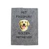 Golden Retriever - Dog passport case, document case, gift for the traveller from the Art-Dog brand