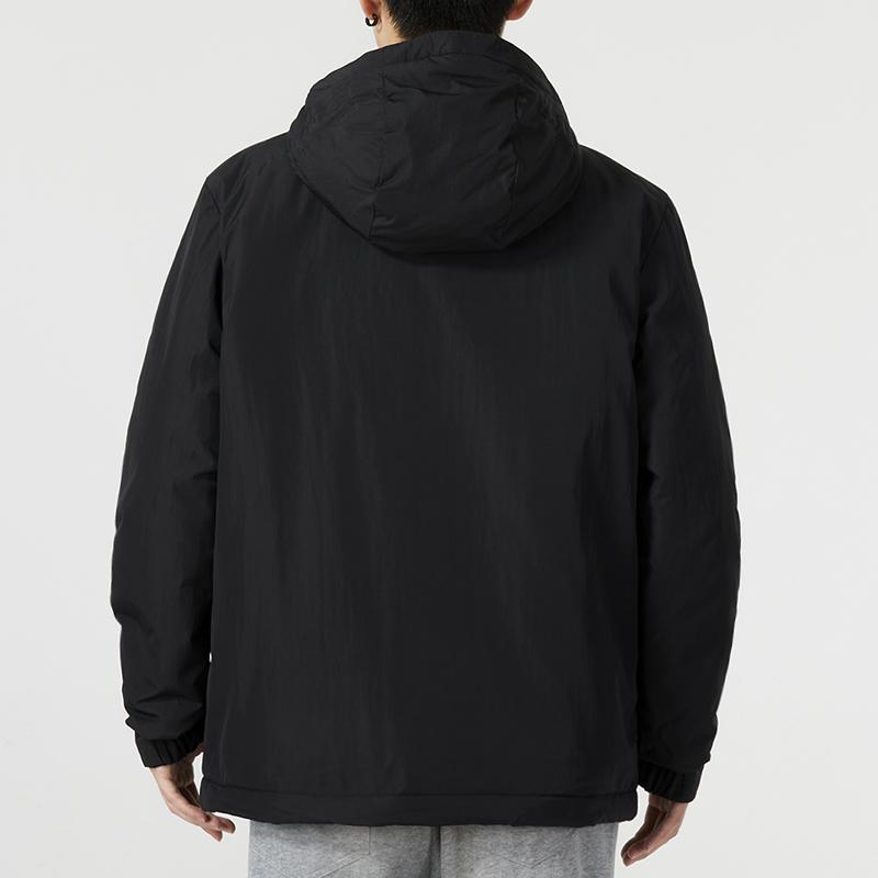 Adidas Трехполосная хлопковая куртка с буквенным принтом и логотипом, мужская верхняя одежда, черная IP2537