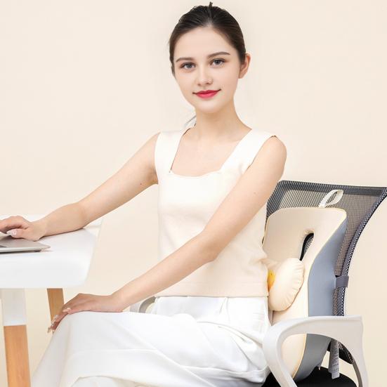 Подушка для поддержки спины Подушка для поясничной поддержки из пены с эффектом памяти Поддержка спины для стула с регулируемым ползунком для офисного стула Стул для компьютерного стола