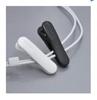 Sound Wave Headphones Cable Clip for Earphone Fixation Long Type 4 Pieces Black Smartphone Mobile EarPhone Long Length Clip Black 4Pieces Long C 4B