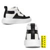 White Sneakers Men Height Increase Insoles 6cm  Lifts Shoes Leisure Casual Plus Size 35-47