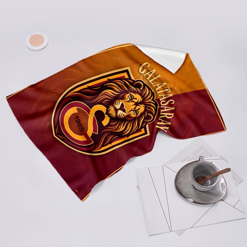 proof beach towel with Galatasaray Sk logo pattern - soft,absorbent,quick-drying,machine washable - perfect for swimming,camping,bathing
