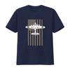 Ww2 B17 Bomber Plane Aircraft Usa Flag Veteran Pilot Youth T Shirt Vintage Washed Stretched Soft Comfortable